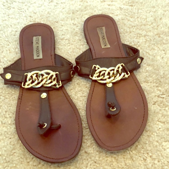 Steve Madden Shoes - Steve Madden Gold Strapped Sandal